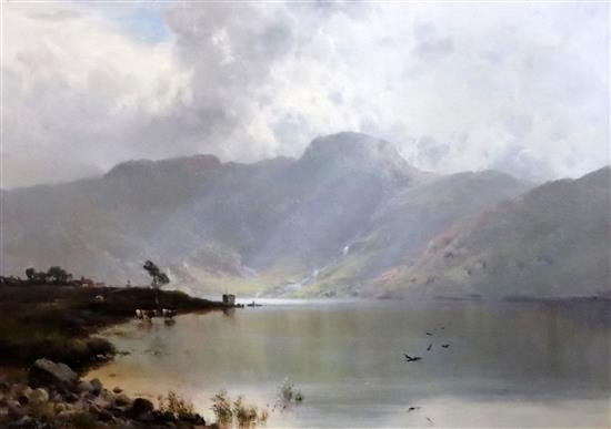 Alfred de Breanski (1852-1928) Easedale Tarn 15.5 x 21.75in.